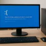 Computer mit Blue Screen zeigt Fehler Unmountable Boot Volume