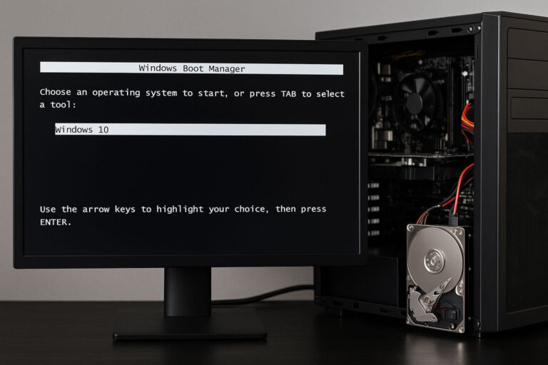 Windows Boot Manager beim Startvorgang eines PCs