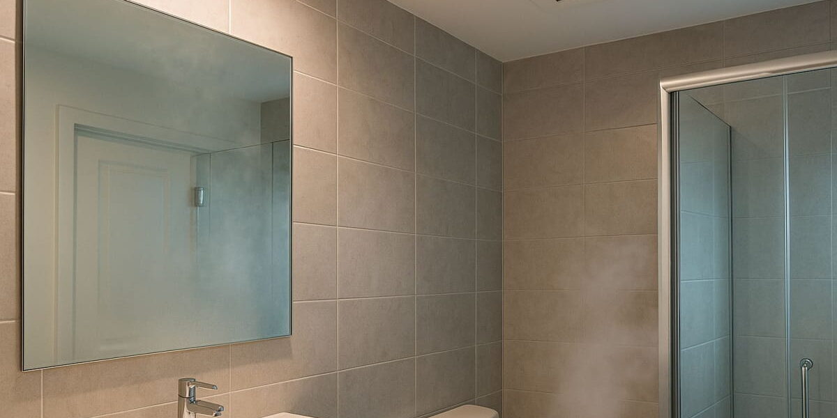 Badezimmer mit Dampf und Lüfter – Badlüfter automatisch steuern