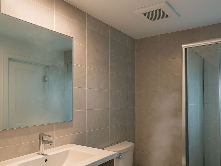 badluefter feuchtigkeit Badezimmer mit Dampf und Lüfter – Badlüfter automatisch steuern