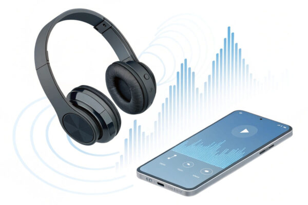 Bluetooth Audio Codecs einfach erklärt – Übertragung per Funk Bluetooth Audio Codecs bei der Musikübertragung zwischen Smartphone und Kopfhörer