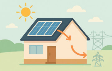 Eigenverbrauchsoptimierung einer Solaranlage mit Stromnutzung im Haushalt statt Einspeisung ins Netz