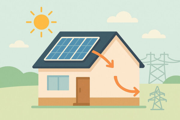 Eigenverbrauchsoptimierung einer Solaranlage mit Stromnutzung im Haushalt statt Einspeisung ins Netz