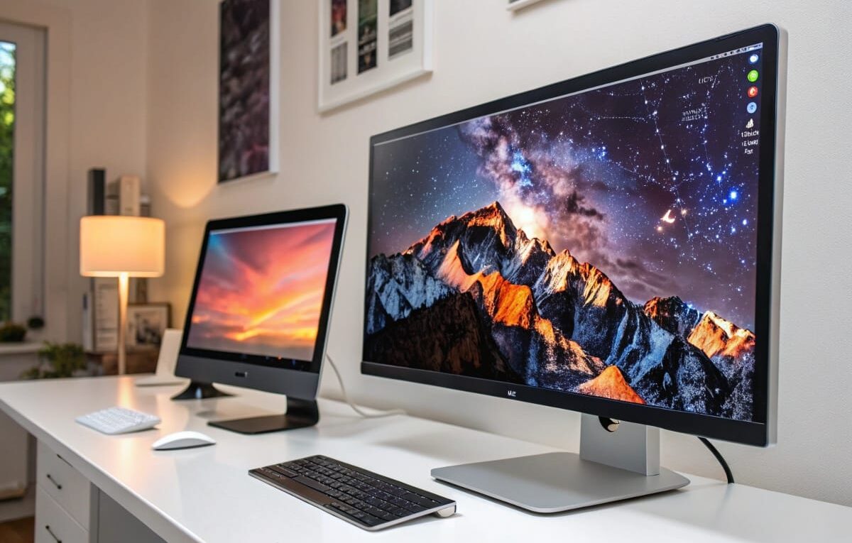 HDR auf Monitoren im Vergleich zu SDR – Technik-Visualisierung mit Kontrast- und Farbdarstellung