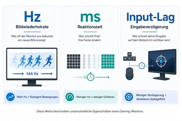 Hz ms und Input-Lag beim Gaming-Monitor einfach erklärt