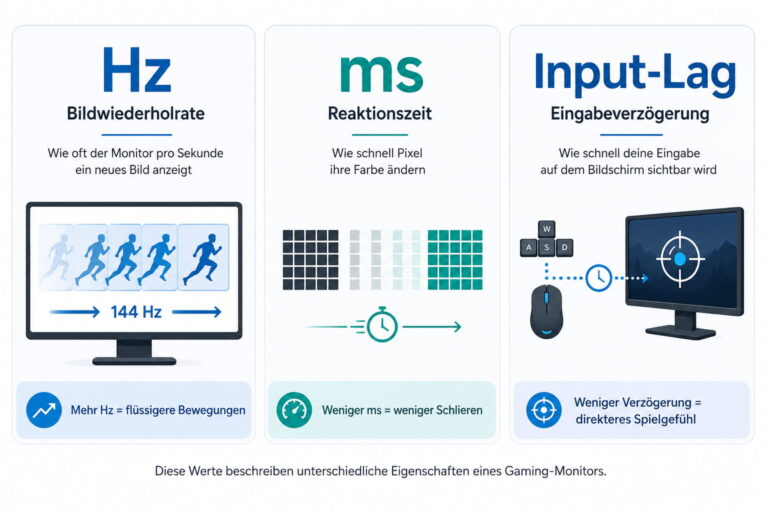 Hz und ms erklärt: So wird Gaming wirklich flüssig