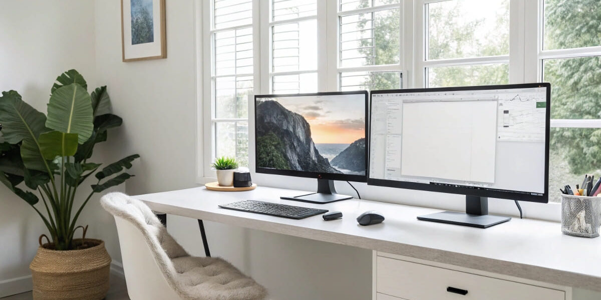 Mehrere Monitore unter Windows im produktiven Einsatz am Schreibtisch