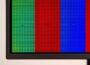 Nahaufnahme: Pixelfehler am Monitor mit toten und hängenden Pixeln