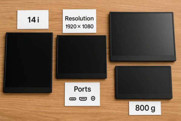 Worauf du beim Kauf eines Portable Monitors achten solltest Portable Monitore im Vergleich mit Fokus auf Größe, Anschlüsse und Auflösung
