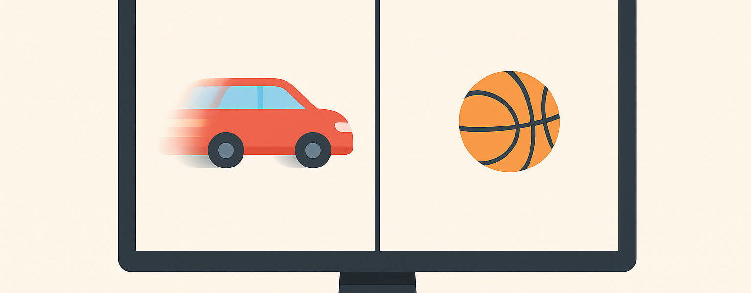 Reaktionszeit bei Monitoren anschaulich erklärt mit Beispiel für Bewegungsdarstellung