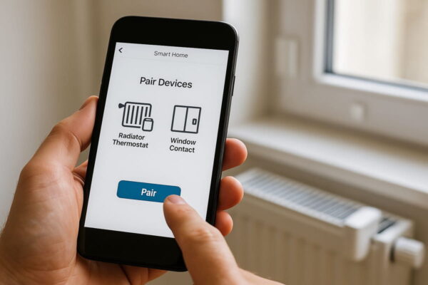 Heizkörper-Thermostat und Fensterkontakt per App koppeln Heizkörper-Thermostate mit Fensterkontakt verknüpfen per App am Smartphone