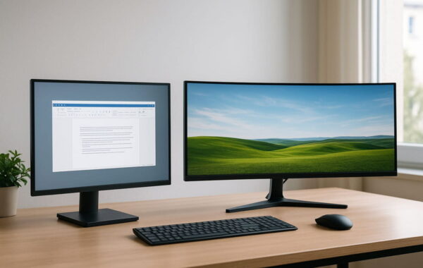 Vergleich von Ultrawide Monitoren und normalen Displays im Homeoffice