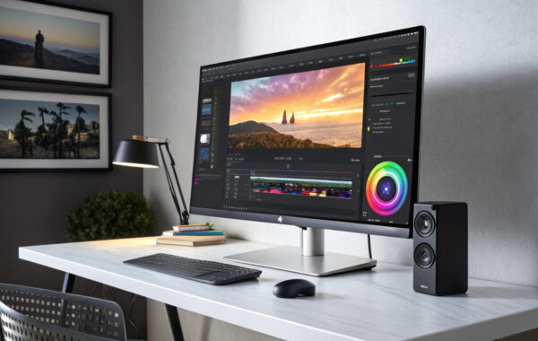 Monitor mit 4K-Auflösung und großem Farbraum für Monitore für Videobearbeitung