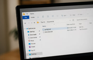 .BAK-Datei im Windows-Datei-Explorer als Beispiel für eine Sicherungskopie