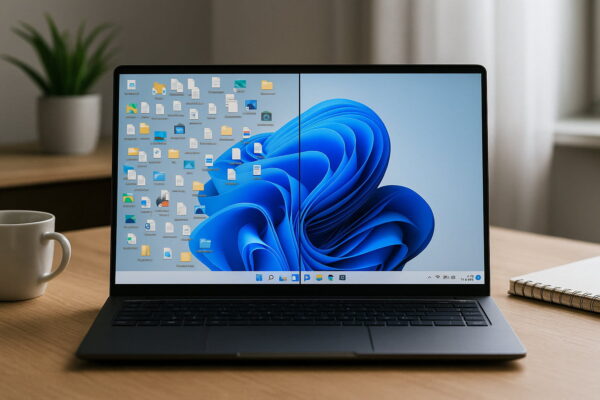 Warum digitale Ordnung unter Windows wichtig ist Digitale Ordnung unter Windows – Unterschied zwischen chaotischem und aufgeräumtem Desktop