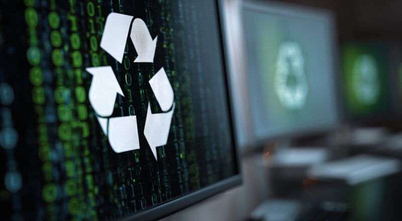 geloeschte dateien wiederherstellbar Symbolbild: Gelöschte Datei mit sichtbaren Datenresten auf dem Monitor