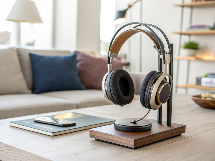 Kopfhörer richtig lagern auf einem Ständer für lange Lebensdauer