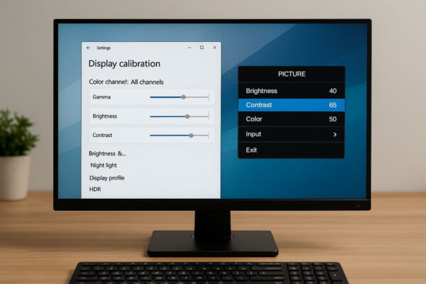 Farbverfälschungen durch falsche Monitor- und Systemeinstellungen Farbverfälschungen durch falsche Einstellungen im Betriebssystem und Monitor-Menü