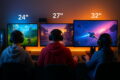 Monitorgröße beim Gaming im Vergleich: Spieler mit 24", 27" und 32" Monitoren