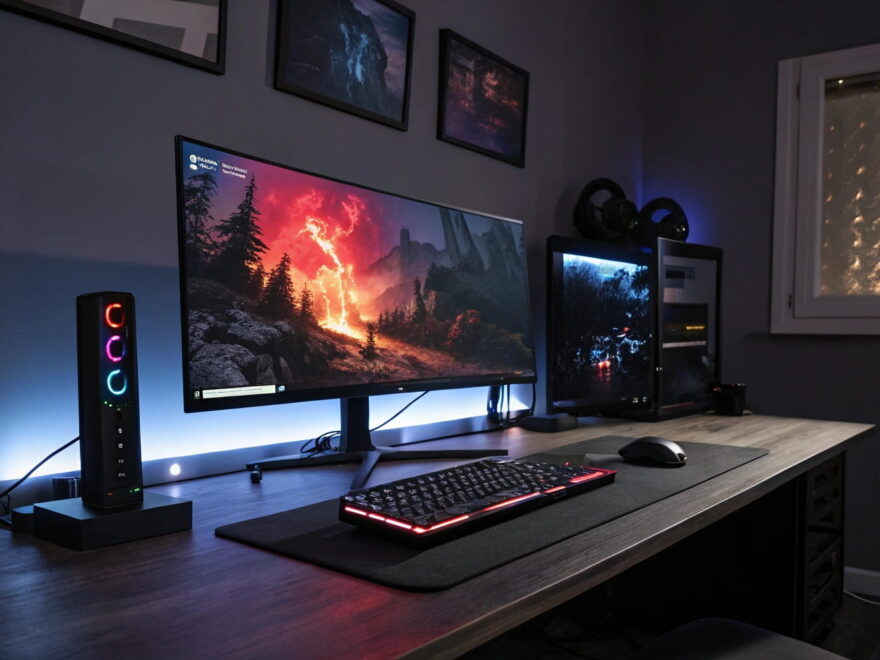 OLED-Gaming-Monitore mit brillanten Farben und perfektem Kontrast im modernen Gaming-Setup