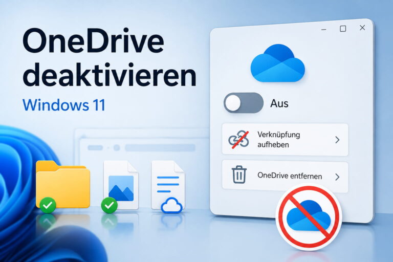 OneDrive deaktivieren unter Windows 11 deaktivieren und vom PC trennen