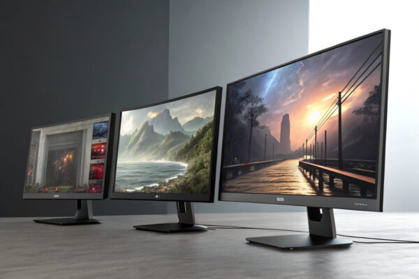 Drei Monitore im Vergleich: IPS Panel, VA Panel und TN Panel im direkten Bildvergleich