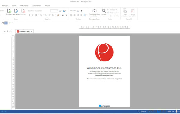Ashampoo PDF Pro 5: Übersichtliches Hauptfenster nach dem Programmstart