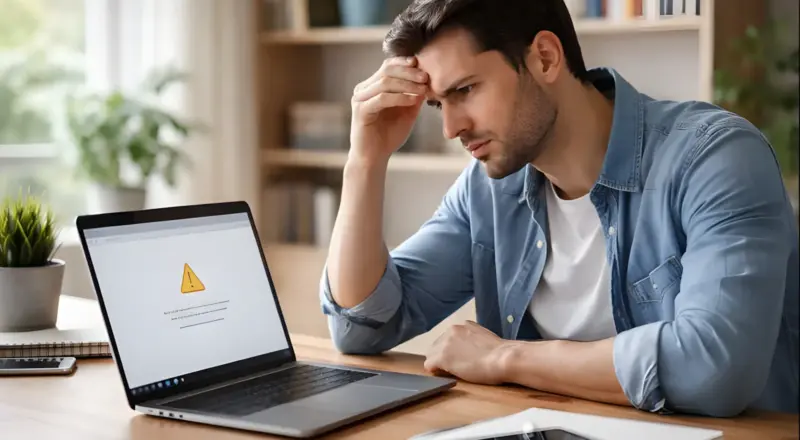 dns server reagiert nicht Fehlermeldung „DNS-Server reagiert nicht“ auf einem Windows-Laptop