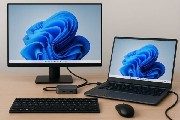 Dockingstation verbindet Notebook zuverlässig mit externem Monitor