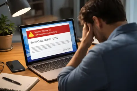 Systemwiederherstellung schlägt mit Fehlercode 0x80070091 unter Windows fehl