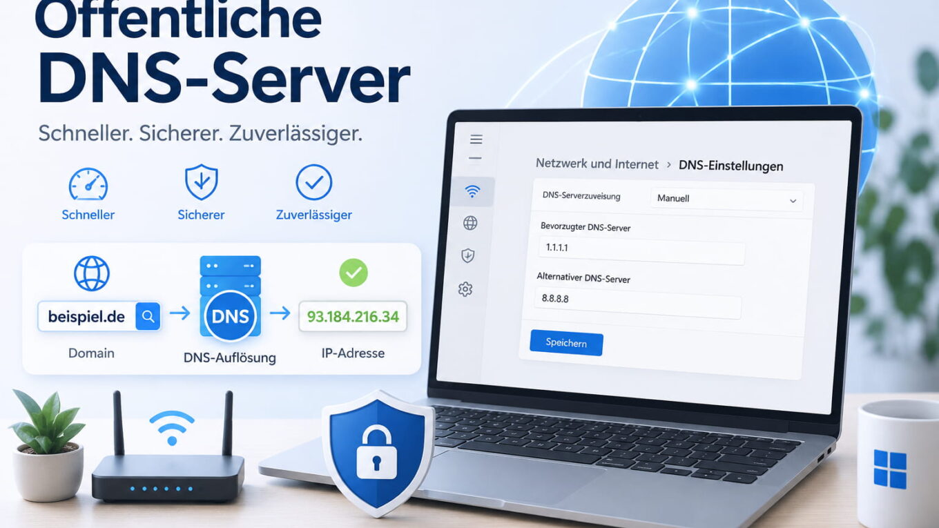 Öffentliche DNS-Server in Windows einrichten für mehr Sicherheit und Zuverlässigkeit