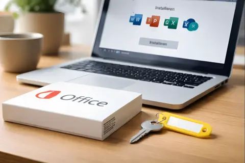 Office Produktschlüssel zur Aktivierung von Microsoft Office auf einem Laptop