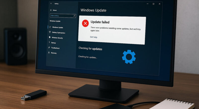Windows Update Fehler 0x800f081f – typische Ursachen anschaulich dargestellt