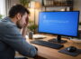 BlueScreen auf Windows-PC bei Systemabsturz im Arbeitsalltag