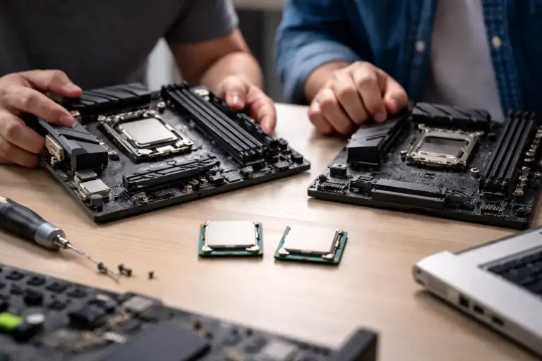 Vergleich moderner Gaming-CPUs auf Mainboards – Marktübersicht 2026
