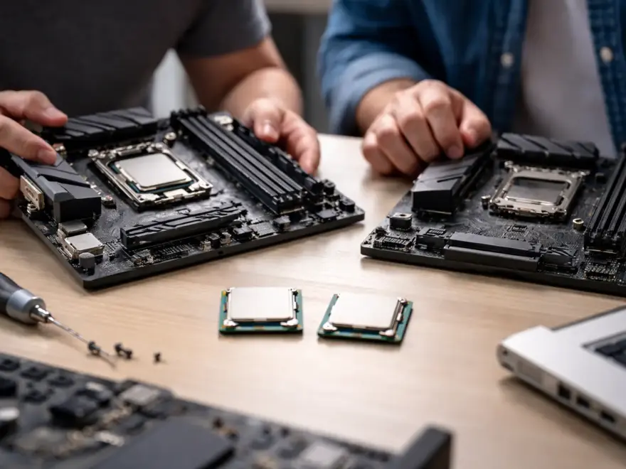 Vergleich moderner Gaming-CPUs auf Mainboards – Marktübersicht 2026