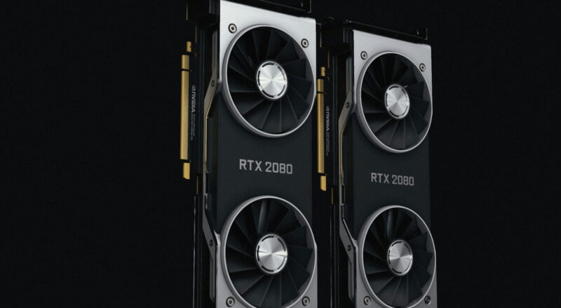 multi gpu sli setup Zwei Grafikkarten im Multi-GPU-Setup als Beispiel für klassische SLI-Konfigurationen