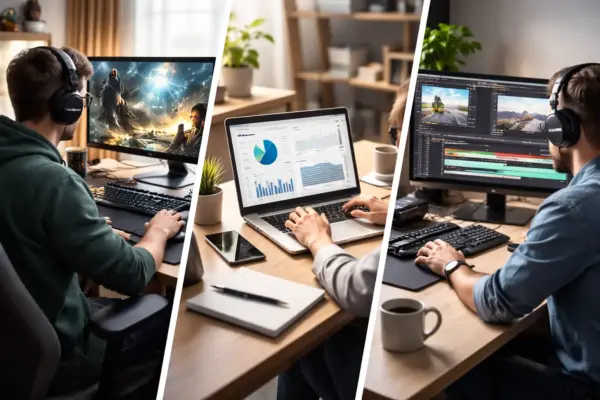 SSD-Einsatzbereiche im Vergleich: Gaming, Office und Videoschnitt