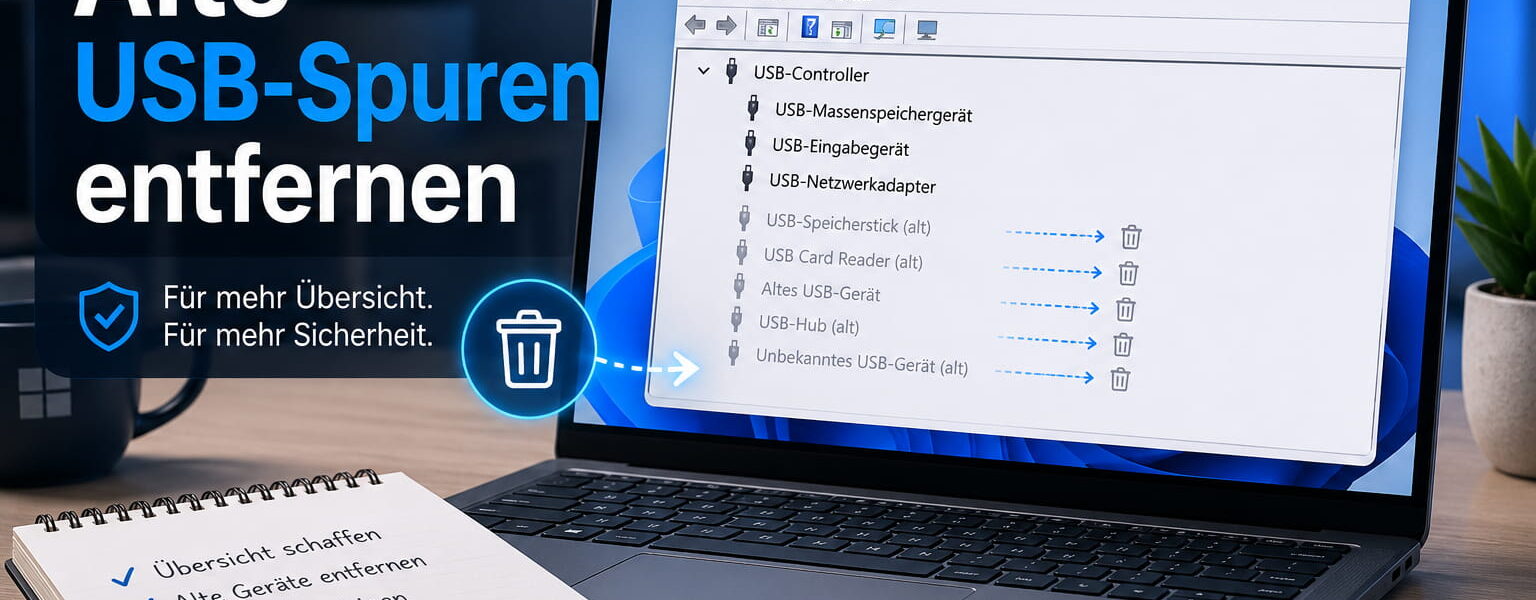 USB-Verlauf löschen und alte USB-Geräte in Windows 11 entfernen