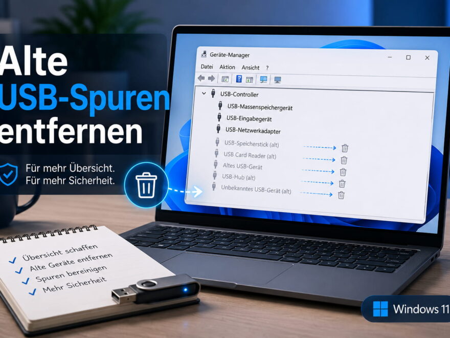 USB-Verlauf löschen und alte USB-Geräte in Windows 11 entfernen