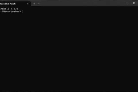 Screenshot des Windows Terminals mit einem aktiven PowerShell 7 Tab.