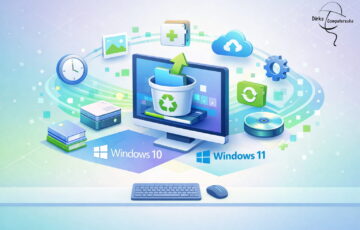 Gelöschte Dateien unter Windows 10 und Windows 11 wiederherstellen – symbolische Darstellung der Datenrettung