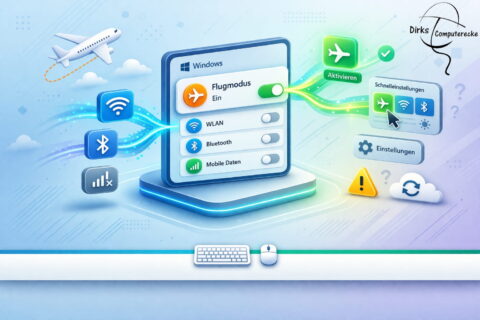 Flugmodus in Windows aktivieren oder deaktivieren über Einstellungen und Schnellzugriff