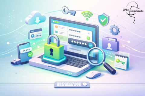 Gespeicherte Passwörter anzeigen und verwalten am Laptop mit Passwortmanager