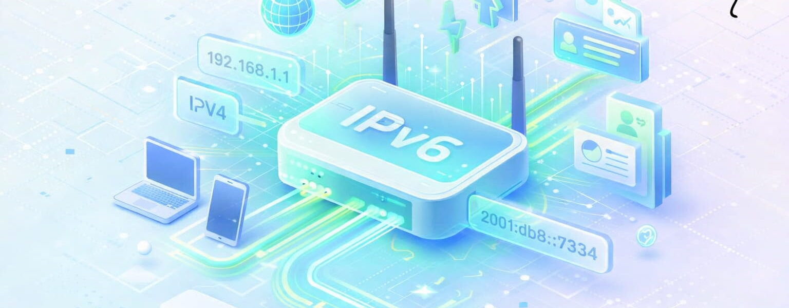 IPv6 einfach erklärt mit Router, Geräten und Datenverbindungen im Netzwerk