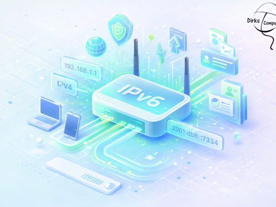IPv6 einfach erklärt mit Router, Geräten und Datenverbindungen im Netzwerk