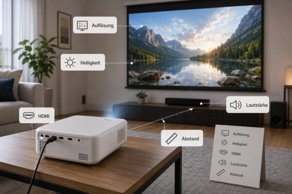 LED-Beamer kaufen: wichtige Kriterien im Überblick LED-Beamer kaufen mit wichtigen Kriterien wie Auflösung, Helligkeit und HDMI