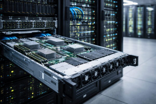 Modularer Server mit offener Hardware-Architektur in einem modernen Rechenzentrum