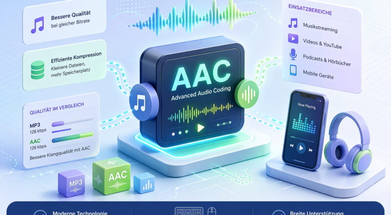 AAC Audioformat einfach erklärt – Vorteile, Qualität und Einsatzbereiche im Überblick