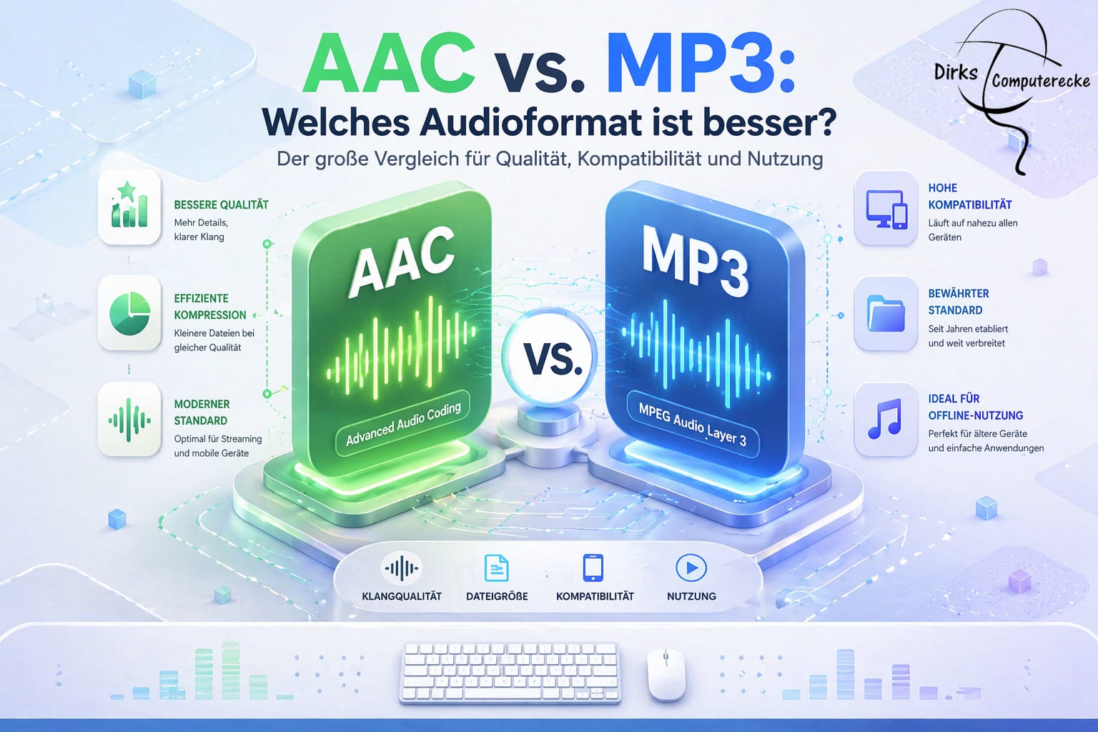 AAC vs. MP3: Welches Audioformat ist besser?